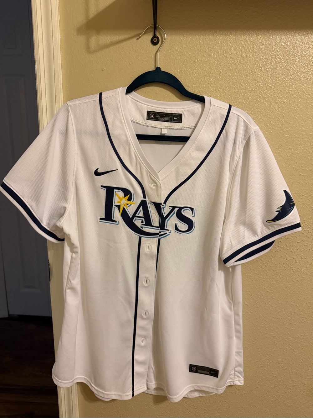 Nike Women’s Tampa Bay Rays White Home Baseball Jersey